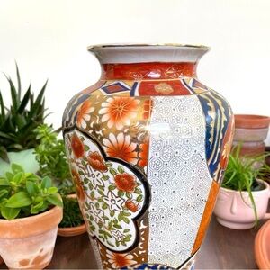 Imari style vase, HAS BEEN REPAIRED, priced accordingly, massive 12 inches tall